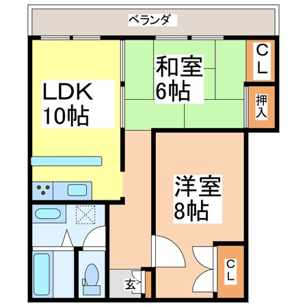 ファミール松江の物件間取画像